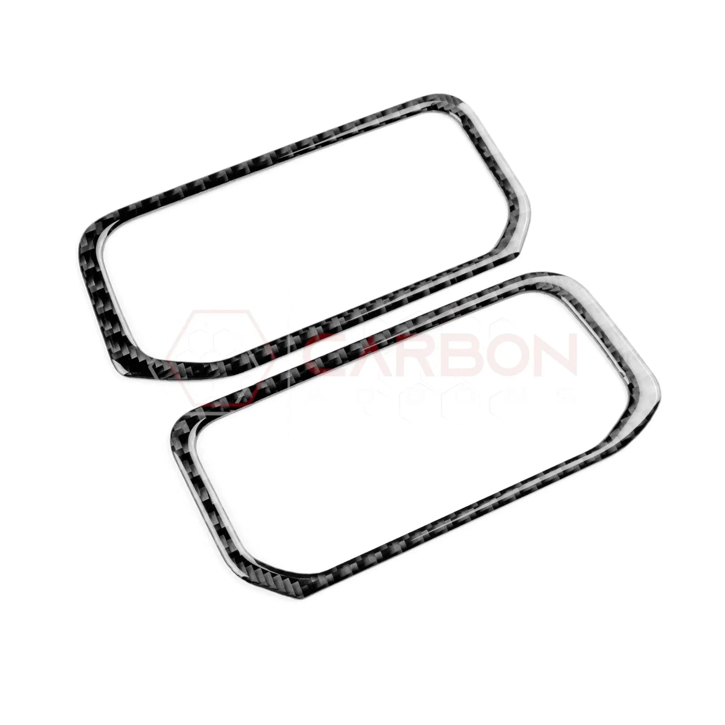 Real Carbon Fiber Center A/C Vent Frame Overlay for 2024+ Ford Mustang