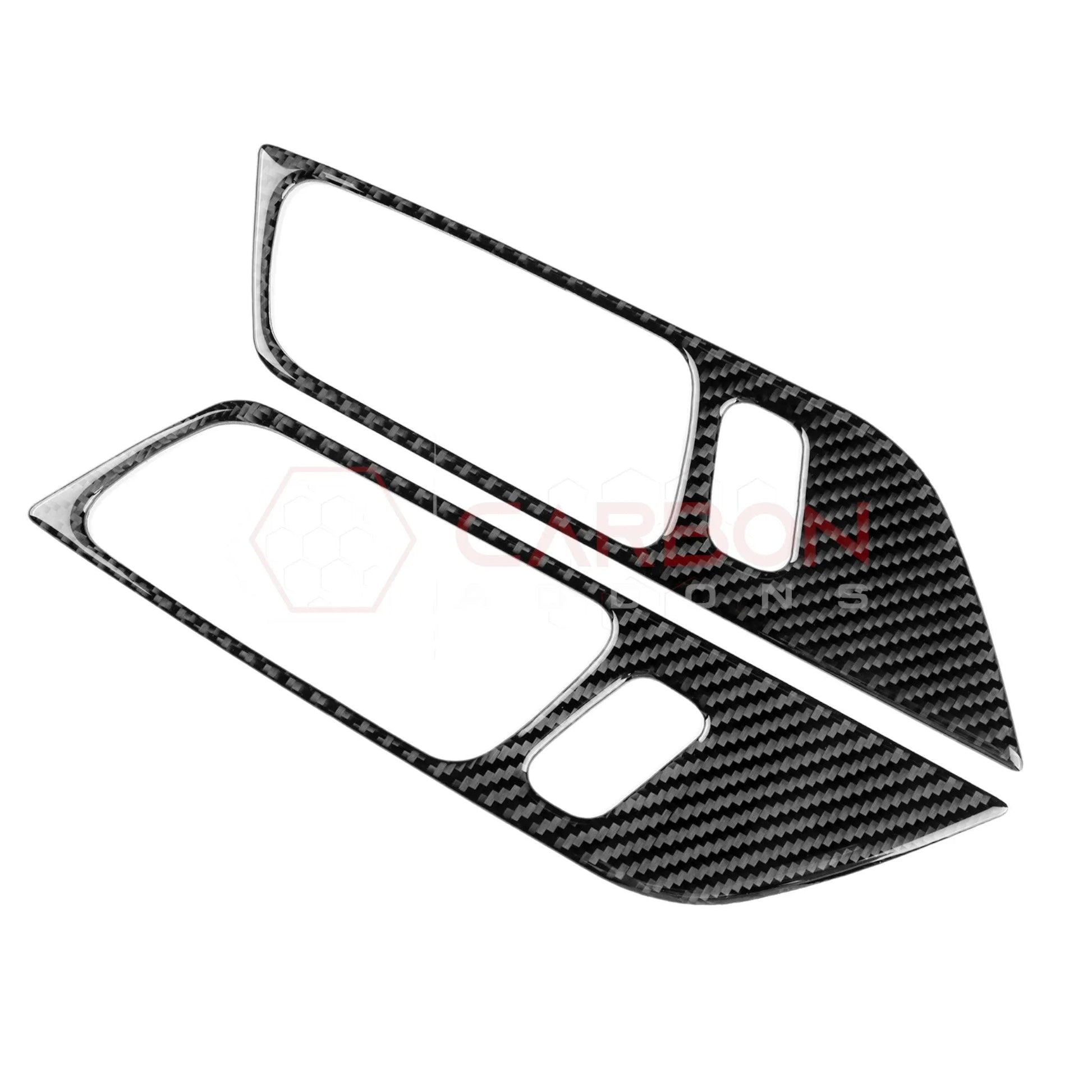 2024+ S650 Mustang Real Carbon Interior Door Handle Trim Overlay
