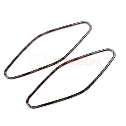 Real Carbon Fiber A-Pillar Speaker Trim Overlays for 2024+ Ford Mustang