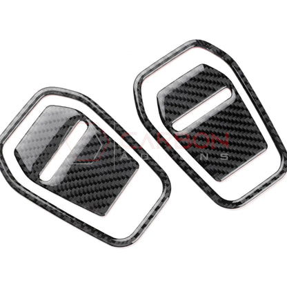 Real Carbon Fiber Front Seat Recliner Overlay for 2024+ Ford Mustang