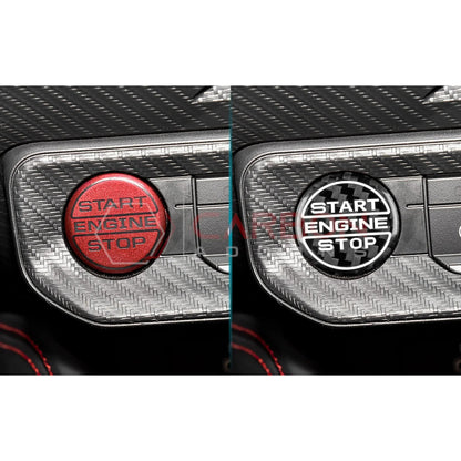 Real Carbon Fiber Start/Stop Button Cover for 2024+ Ford Mustang