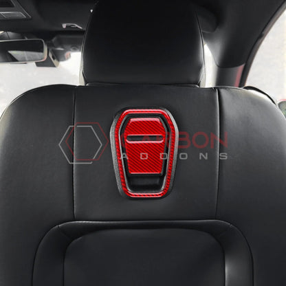 Real Carbon Fiber Front Seat Recliner Overlay for 2024+ Ford Mustang