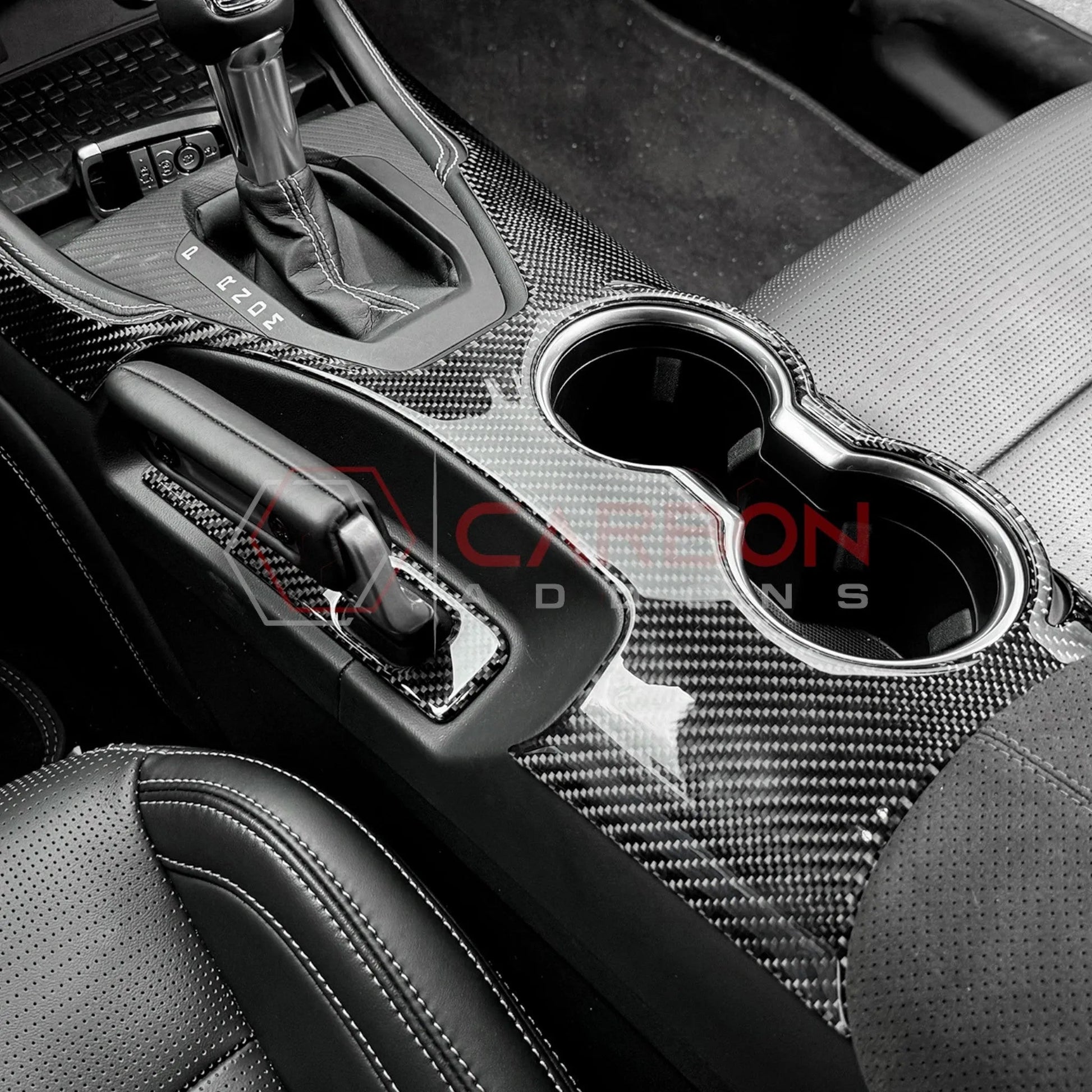 2024+ S650 Mustang Real Carbon Center Console Overlay