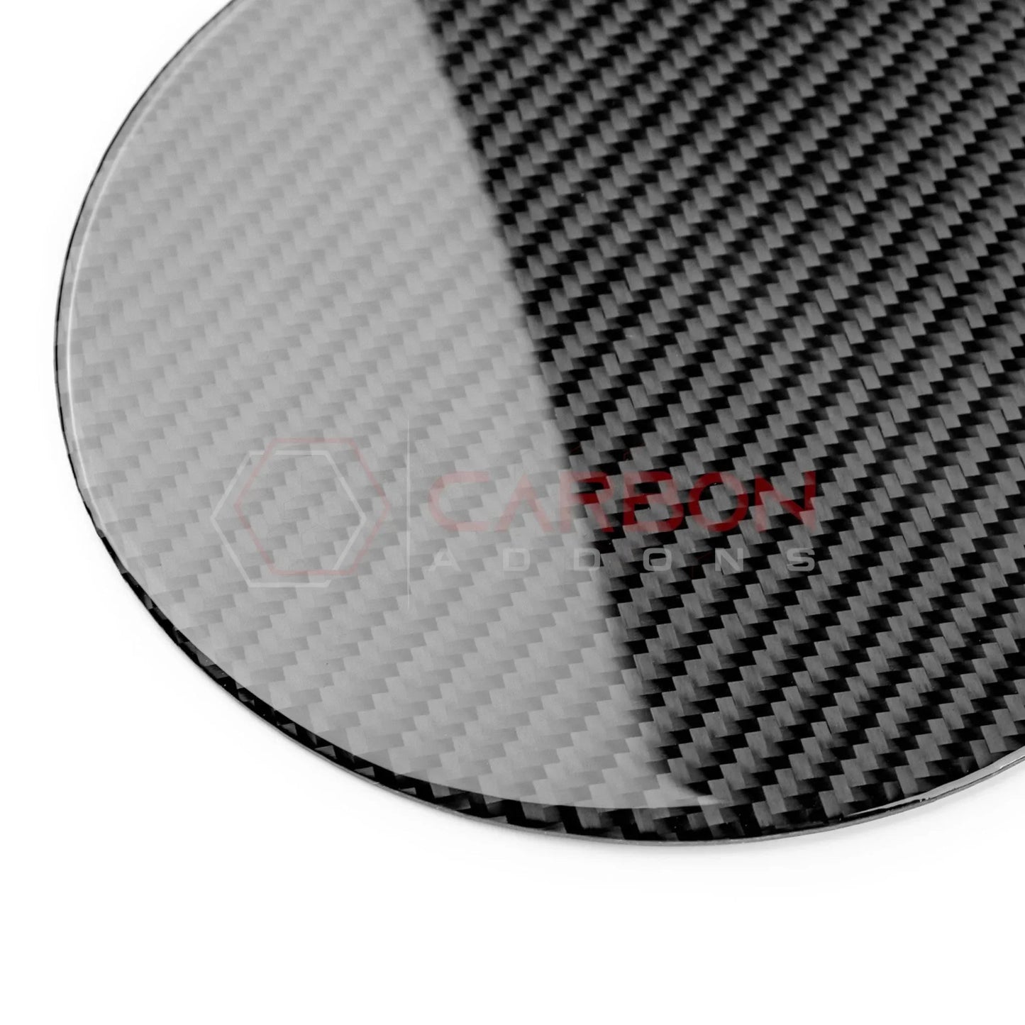 Real Carbon Fiber Fuel Door Overlays for 2024+ Ford Mustang