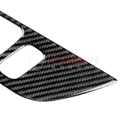 Real Carbon Fiber Interior Door Handle Trim Overlay for 2024+ Ford Mustang
