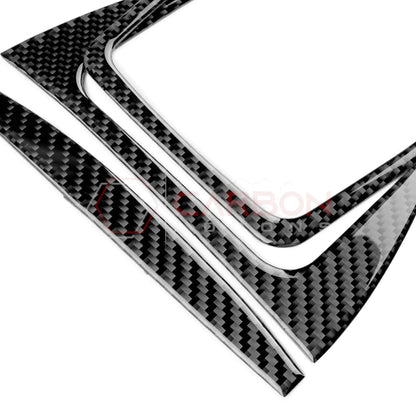Real Carbon Fiber Gear Shifter Trim Overlay for 2024+ Ford Mustang
