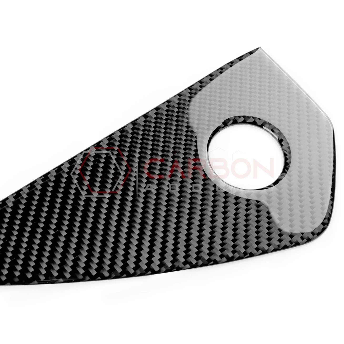 Real Carbon Fiber Dashboard Side Panel Trim Overlay for 2024+ Ford Mustang