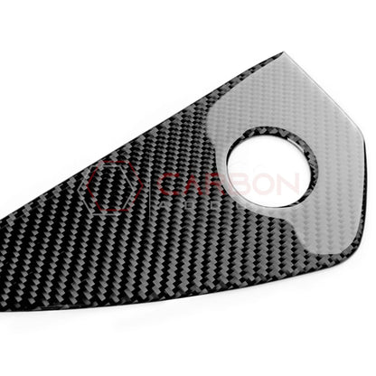 Real Carbon Fiber Dashboard Side Panel Trim Overlay for 2024+ Ford Mustang