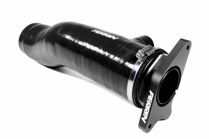 Perrin [22-24 WRX] Red/Black 3in Turbo Inlet Hose w/ Nozzle - Longer Version | PSP-INT-425