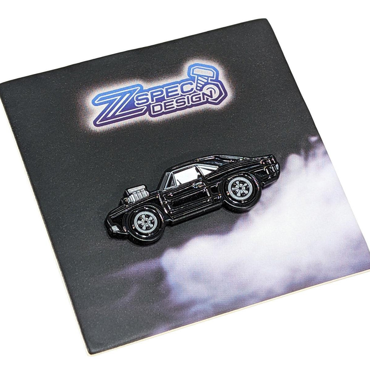 ZSPEC Collector Lapel / Hat Pin - Black Hotrod Charger