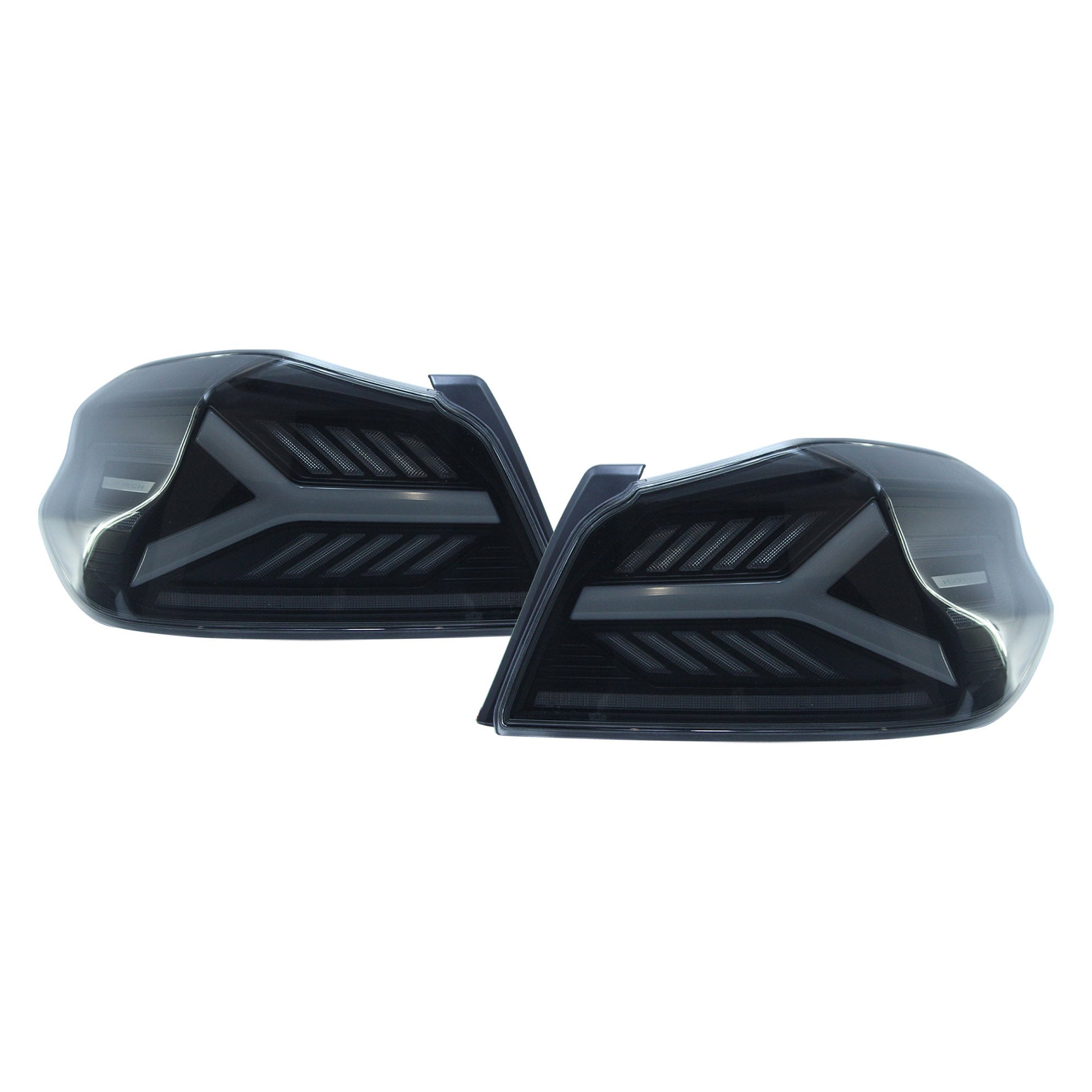 OLM Y-Spec LED Taillights (Smoke Lens White Optic) - 2015-2021 WRX / STI
