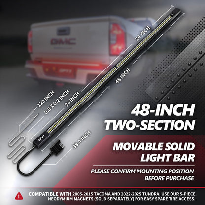 Redline Parlux Triple Row Tailgate Light Bar with Reverse & Sequential Turn Signals