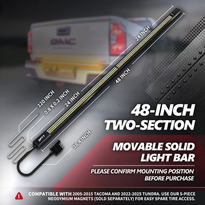 Redline Parlux Triple Row Tailgate Light Bar with Reverse & Sequential Turn Signals