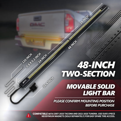 Redline Parlux Triple Row Tailgate Light Bar with Reverse & Sequential Turn Signals