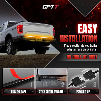 Redline Parlux Triple Row Tailgate Light Bar with Reverse & Sequential Turn Signals