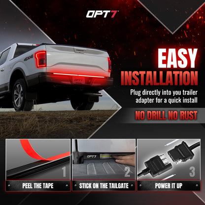 Redline Parlux Triple Row Tailgate Light Bar with Reverse & Sequential Turn Signals