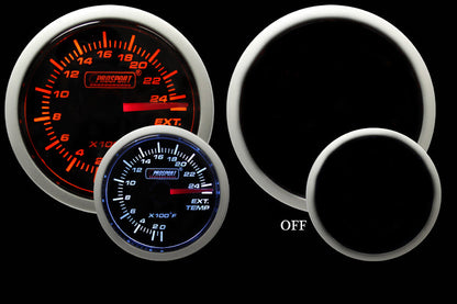 2-3/8" Amber / White - Exhaust Gas Temperature Gauge