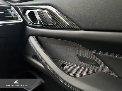 AutoTecknic Dry Carbon Window Switch Panel Trim Set - G82 M4