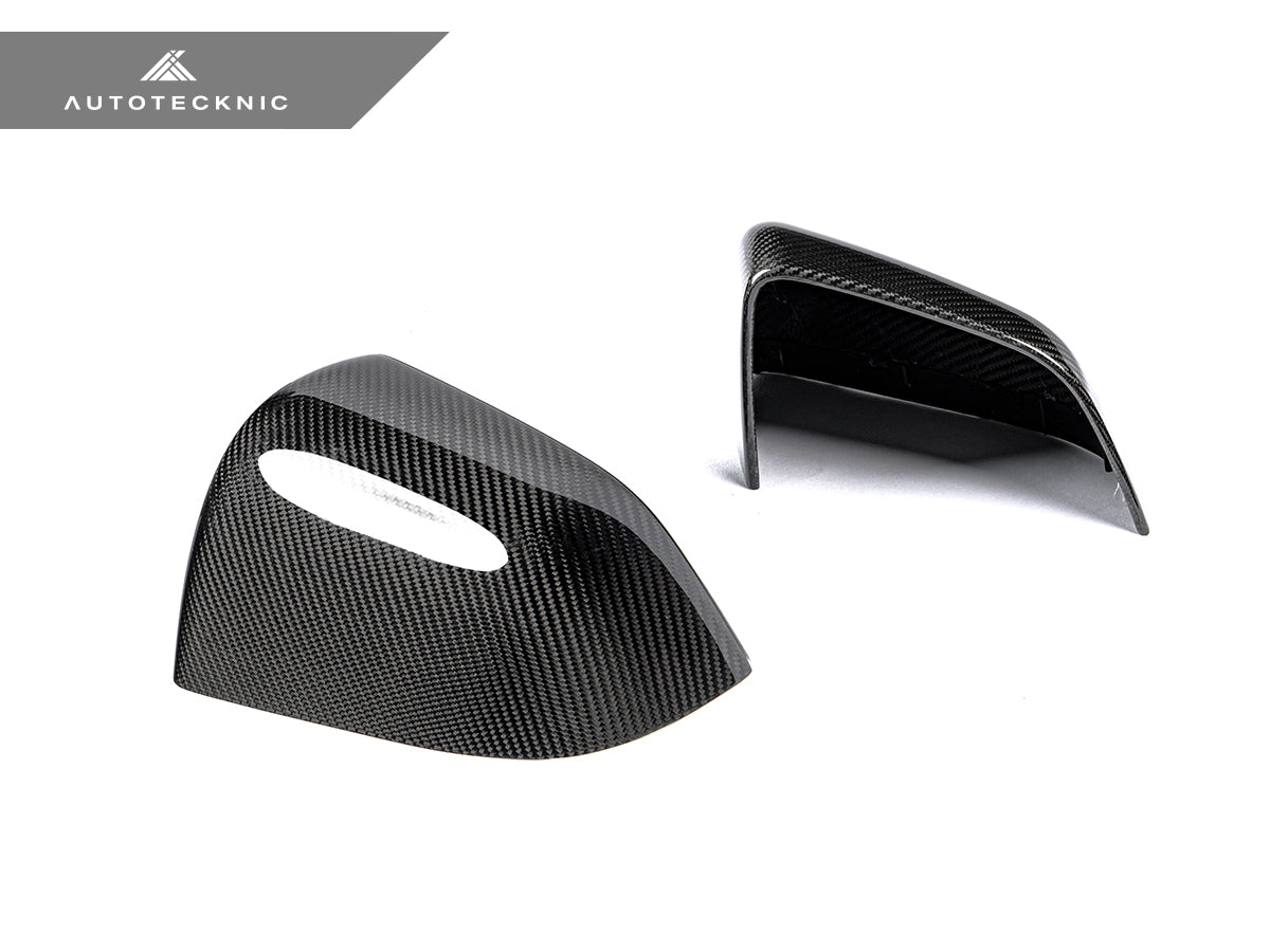AutoTecknic Dry Carbon Fiber Mirror Covers - Tesla Model Y