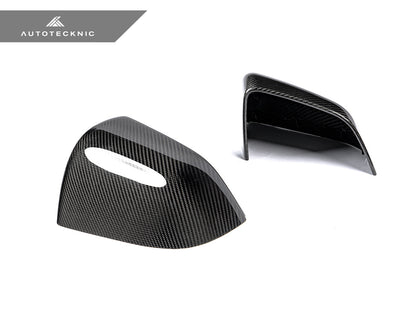 AutoTecknic Dry Carbon Fiber Mirror Covers - Tesla Model Y