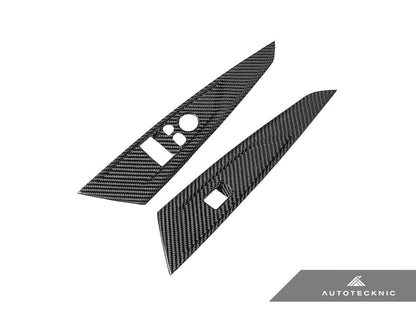 AutoTecknic Dry Carbon Window Switch Panel Trim Set - G22 4-Series