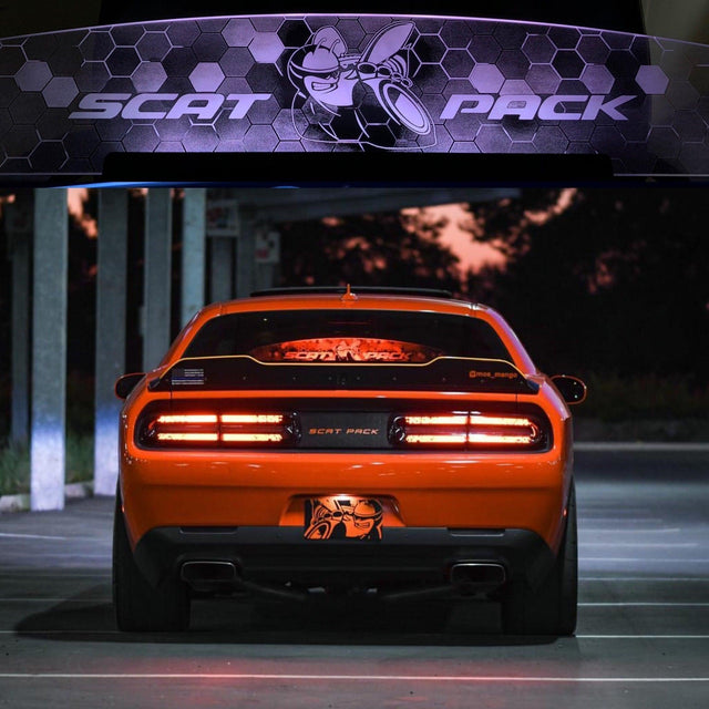 WindRestrictor® 2008-Up Dodge Challenger Rear Add On Glow Plate