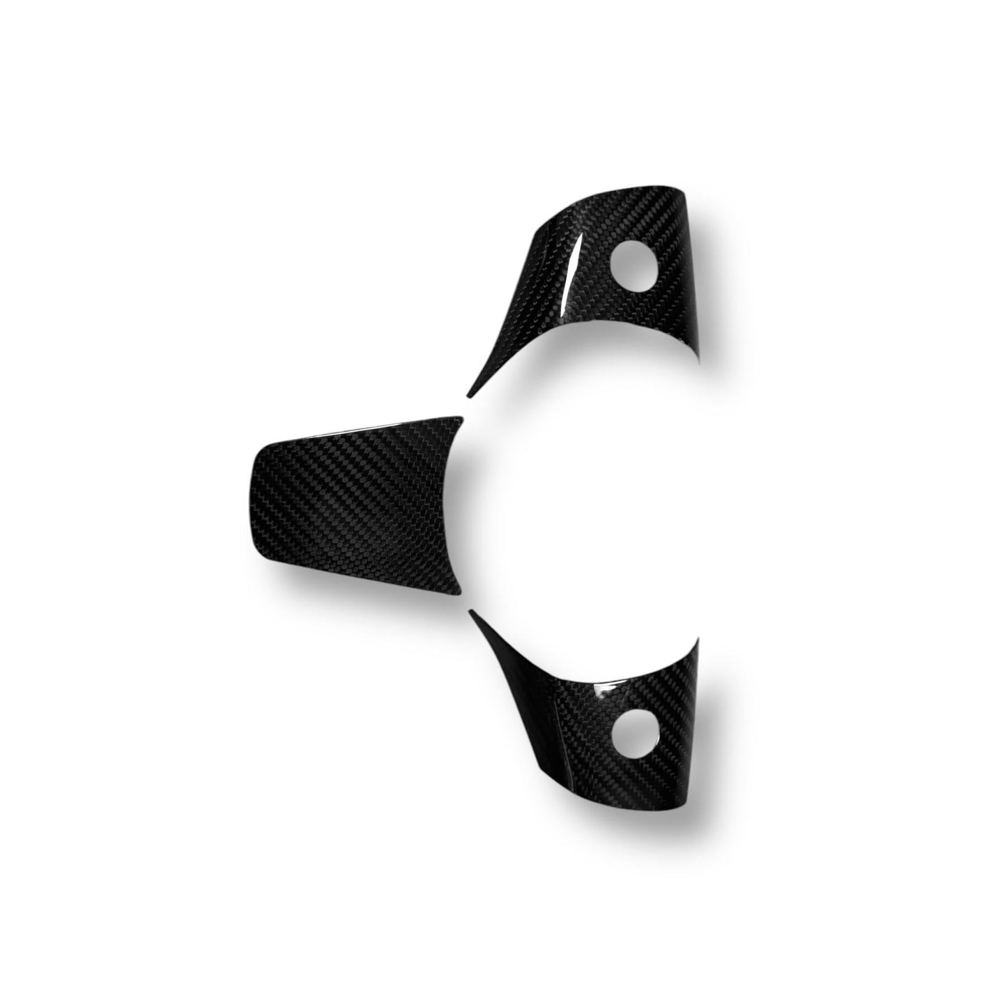 Tesla Model 3 & Y Carbon Fiber Steering Wheel Accents | Palenon Performance