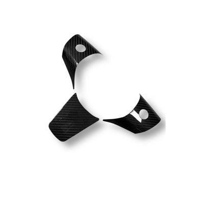 Tesla Model 3 & Y Carbon Fiber Steering Wheel Accents | Palenon Performance