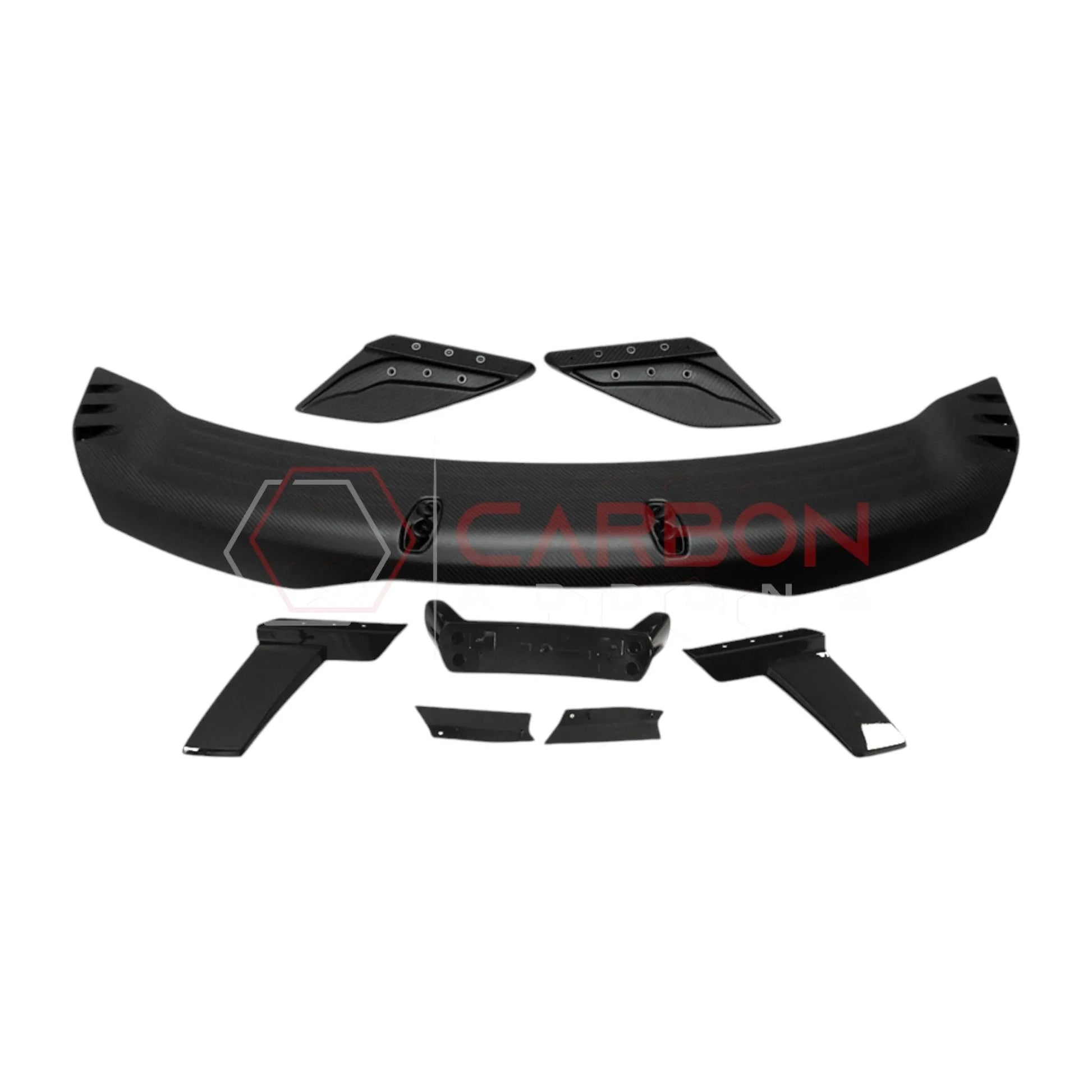 2024+ S650 Mustang Dark Horse Style Carbon Fiber Spoiler with built in Gurney Flap
