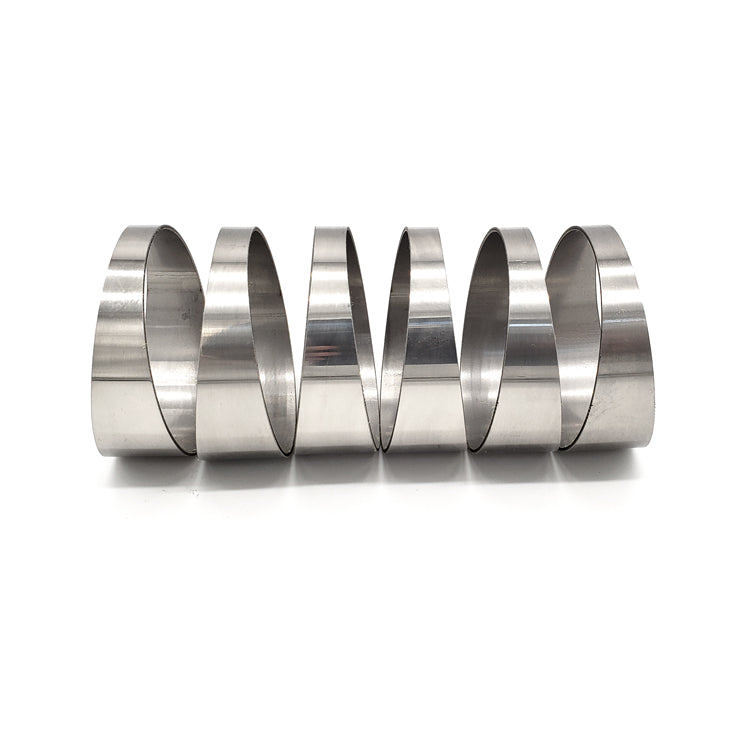 3.000" OD x 0.039" (1mm) Short Radius (1D) Pie Cut CP1 Titanium (90° Bend - 6 Pieces Total)