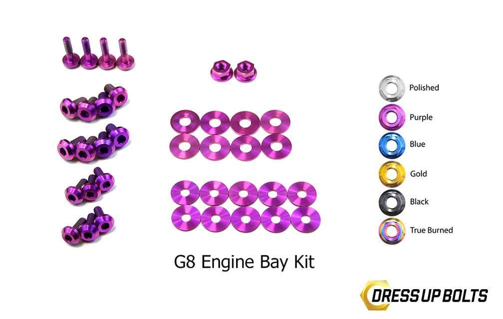 Pontiac G8 (2008-2009) Titanium Dress Up Bolts Engine Bay Kit