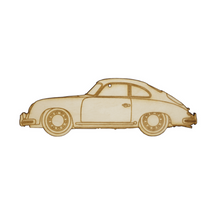 ZSPEC Laser-Engraved Wood Ornament, Style: Porsche Classic 356, Birch