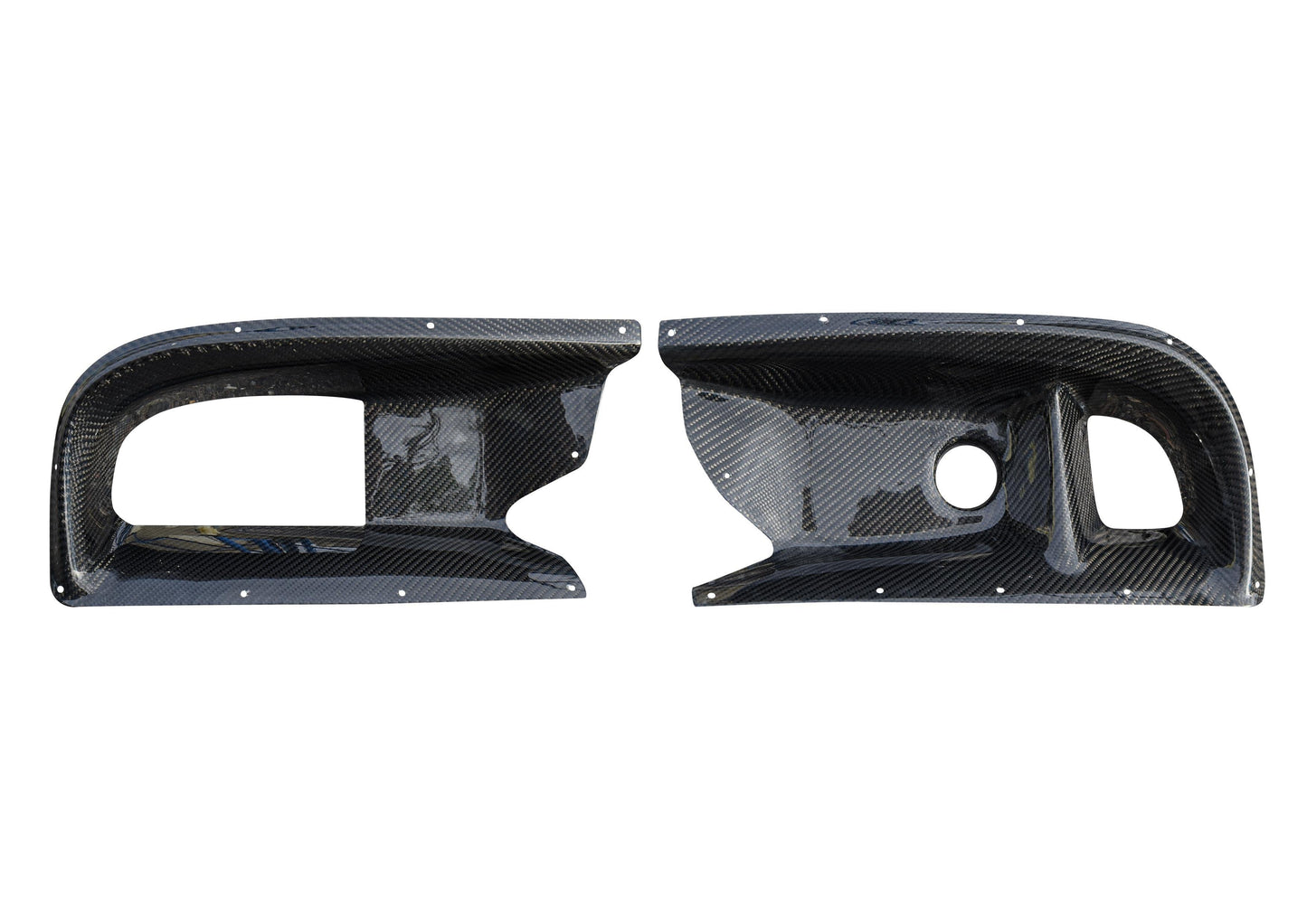 Evo 9 CF bumper ducts