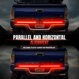 Redline Parlux Triple Row LED Tailgate Light Bar for Tacoma with Reverse Light, Brake Light & Sequential Turn Signals