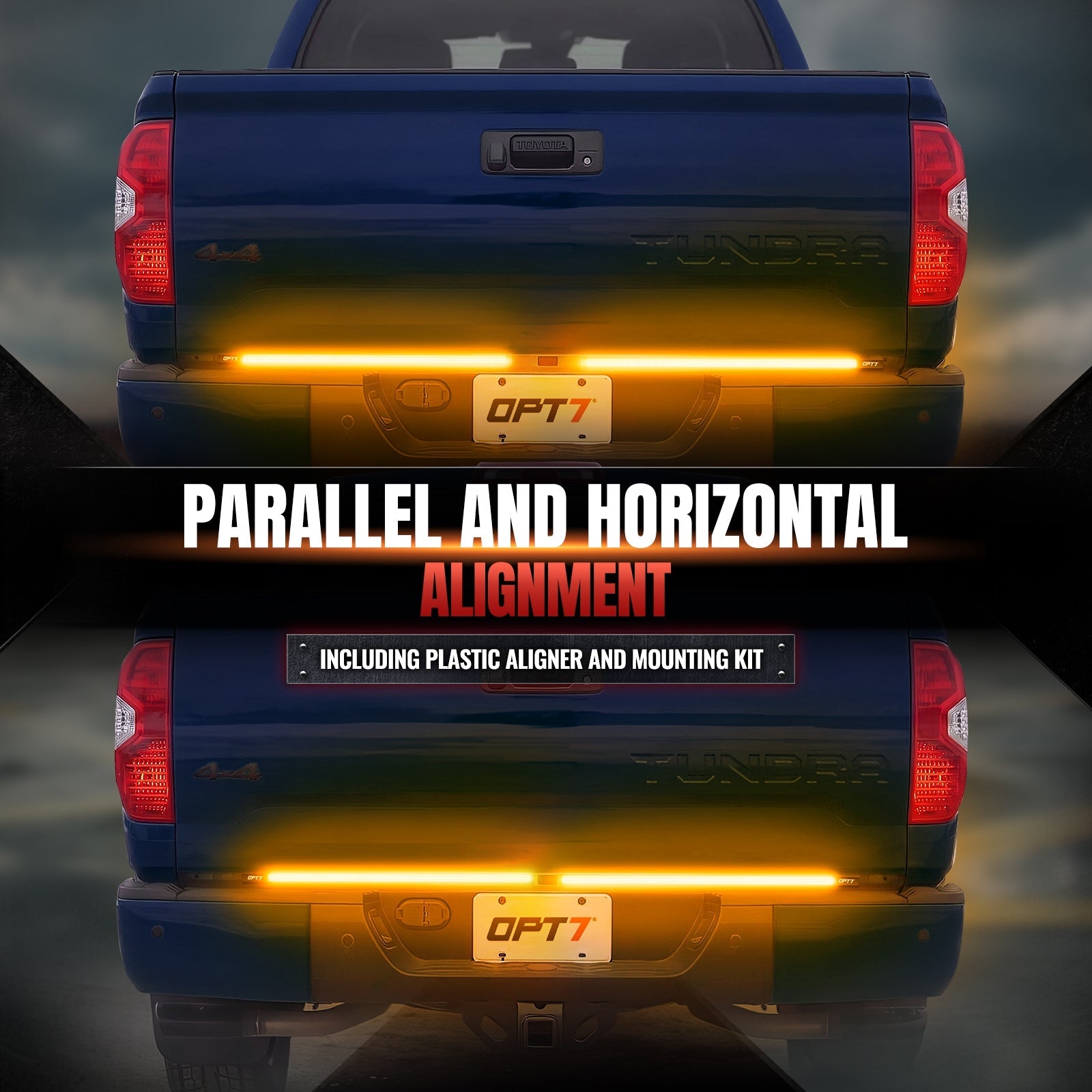 Redline Parlux Triple Row LED Tailgate Light Bar for Tundra with Reverse Light, Brake Light & Sequential Turn Signals
