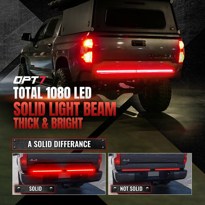 Redline Parlux Triple Row LED Tailgate Light Bar for Tundra with Reverse Light, Brake Light & Sequential Turn Signals