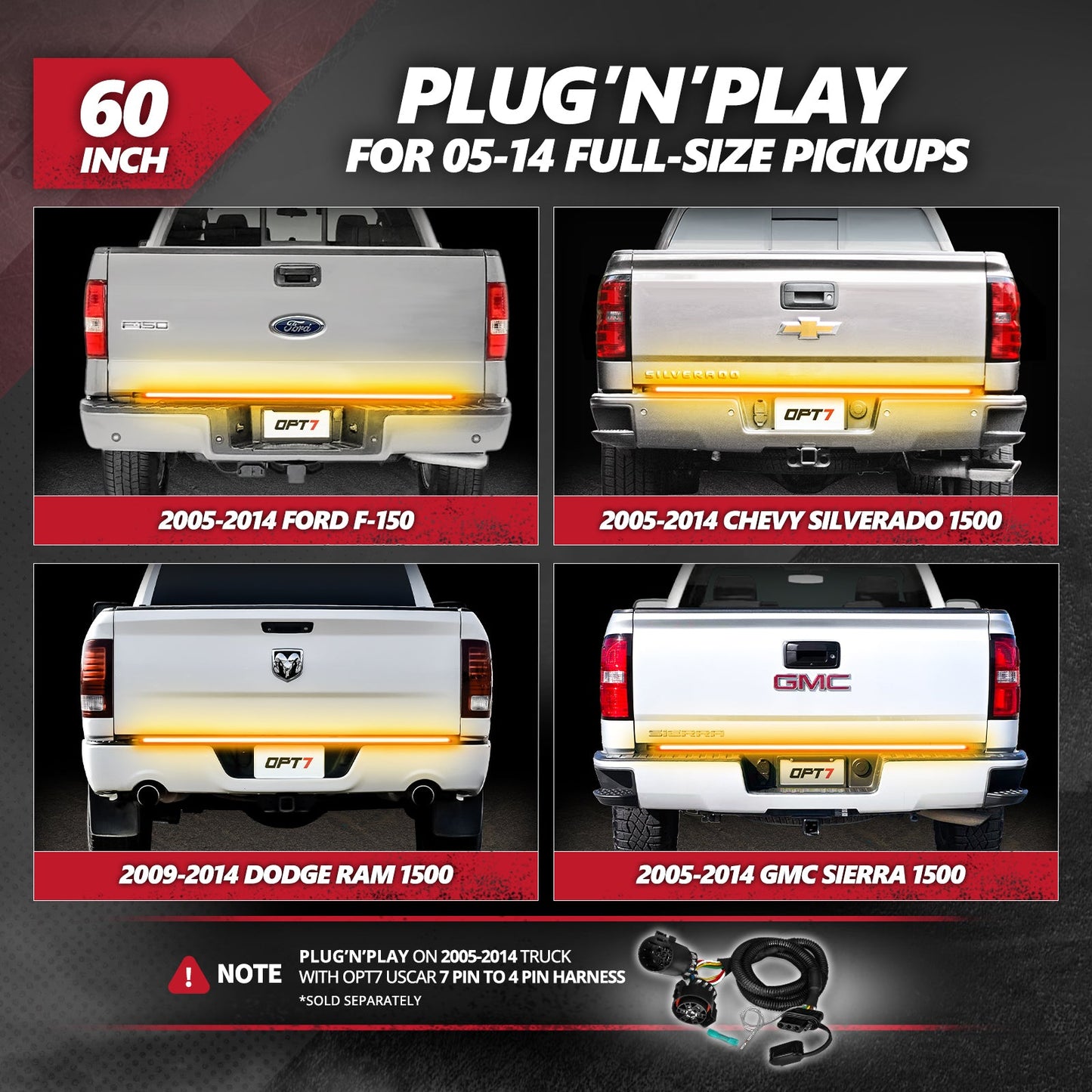 Triple Tailgate Bundle: Triple Tailgate + Quantum Rock Light+ LED Grille Lighting w- Bluetooth APP and Remote Controlled