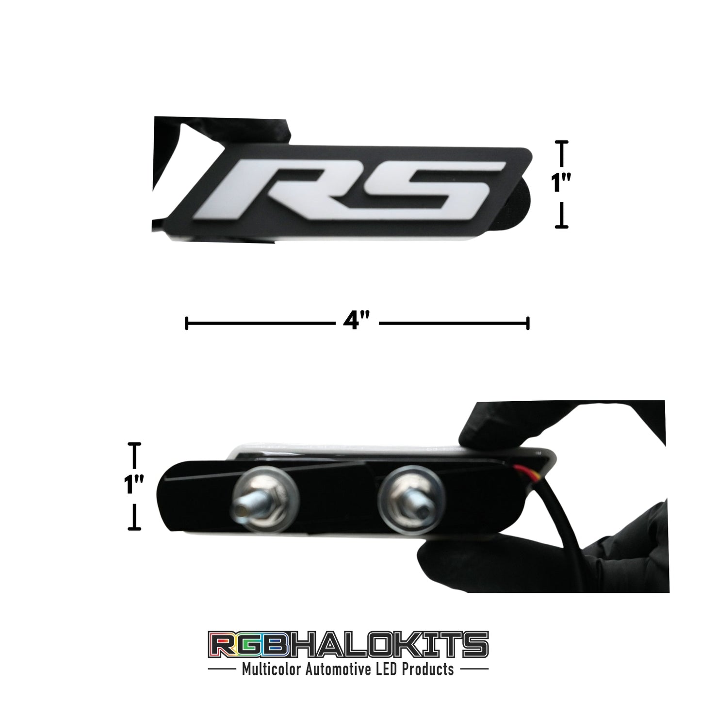 RS LED Emblem Badge: (Multicolor Flow)