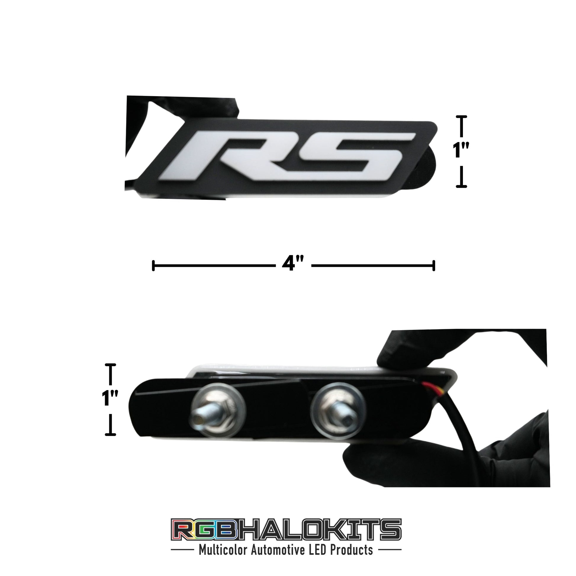 RS LED Emblem Badge: (Multicolor Flow)