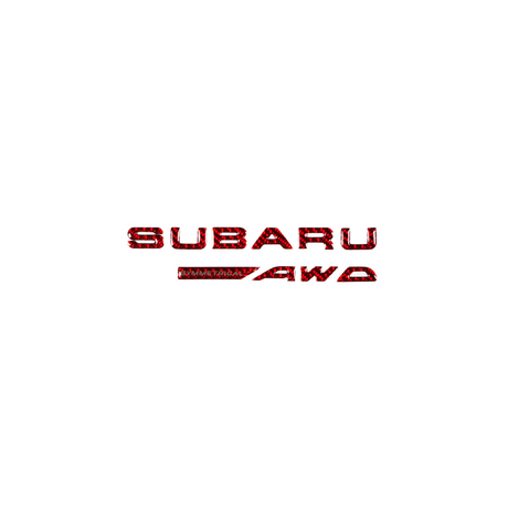 Racing Art Carbon Fiber Subaru AWD Trunk Emblem