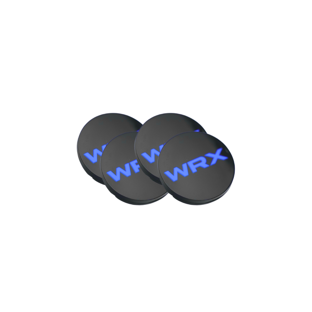 Racing Art [WRX/STI/BRZ] Factory Subaru Wheel Center Caps w/ WRX or STI Logo | Red, Blue, Neon Yellow, White