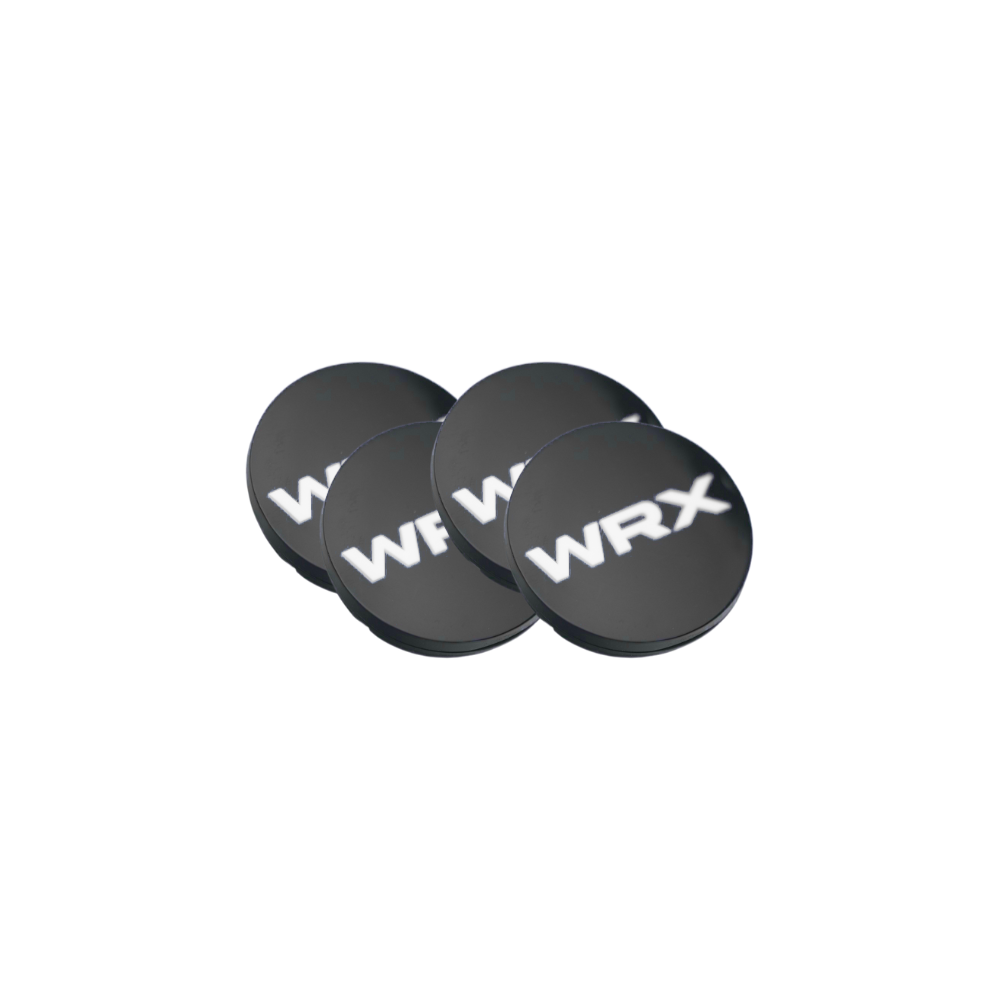 Racing Art [WRX/STI/BRZ] Factory Subaru Wheel Center Caps w/ WRX or STI Logo | Red, Blue, Neon Yellow, White