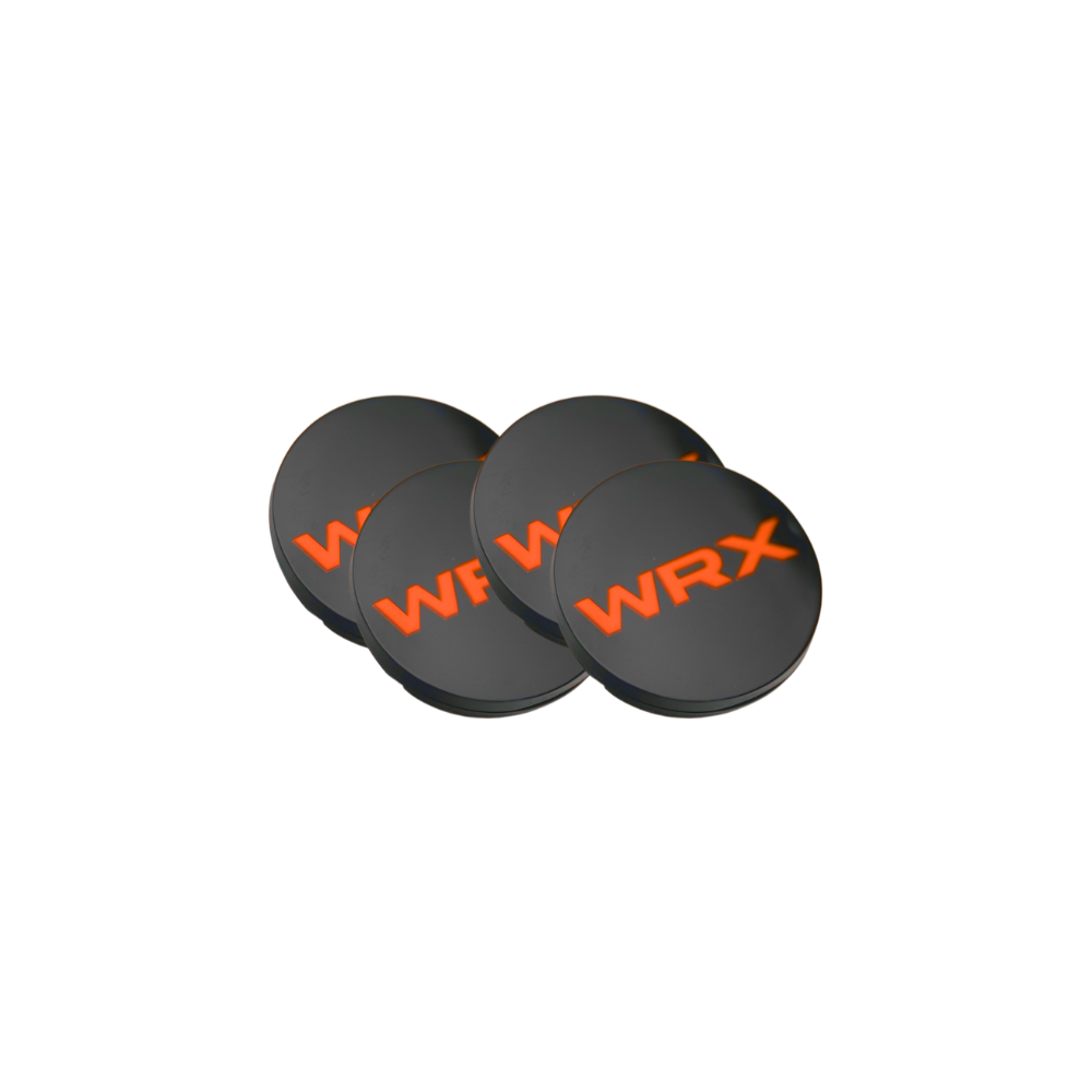 Racing Art [WRX/STI/BRZ] Factory Subaru Wheel Center Caps w/ WRX or STI Logo | Red, Blue, Neon Yellow, White