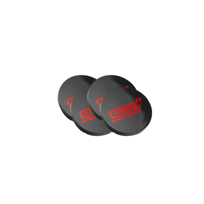 Racing Art [WRX/STI/BRZ] Factory Subaru Wheel Center Caps w/ WRX or STI Logo | Red, Blue, Neon Yellow, White