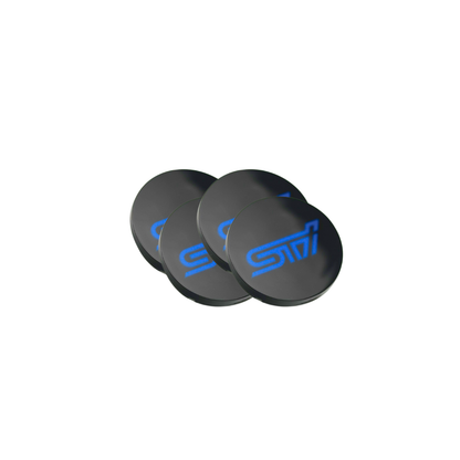 Racing Art [WRX/STI/BRZ] Factory Subaru Wheel Center Caps w/ WRX or STI Logo | Red, Blue, Neon Yellow, White