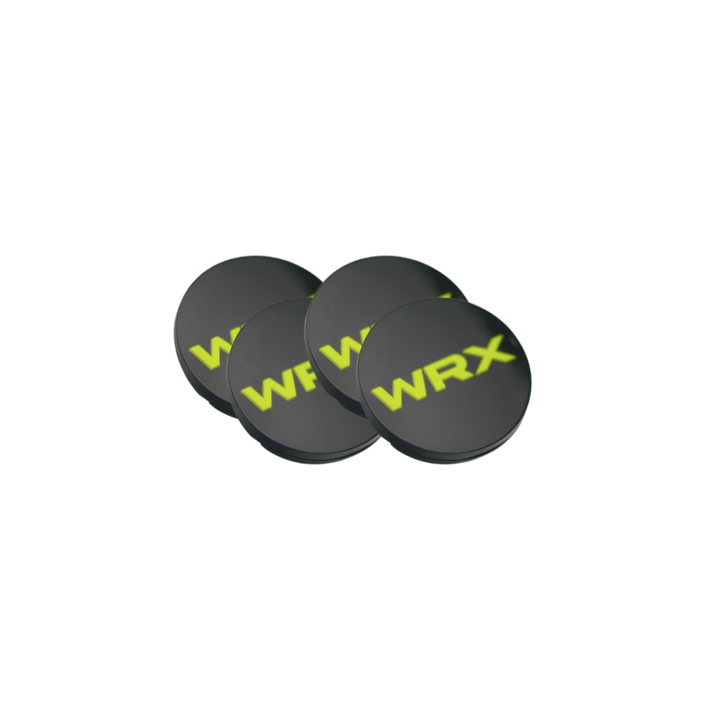 Racing Art [WRX/STI/BRZ] Factory Subaru Wheel Center Caps w/ WRX or STI Logo | Red, Blue, Neon Yellow, White