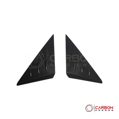 C8 Corvette 2020+ Real Carbon Fiber A-Pillar Exterior Trim Cover | 2020-2027