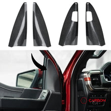 Real Carbon Fiber A-Pillar Speaker Trim Covers for 2021+ Ford F-150