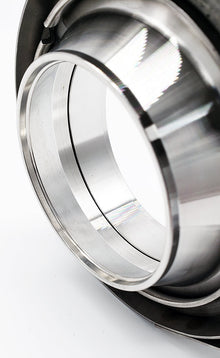 3.500" x 3.000" Reducing V-Band Assembly "Male/Female" 304 Stainless - Quick Release Clamp