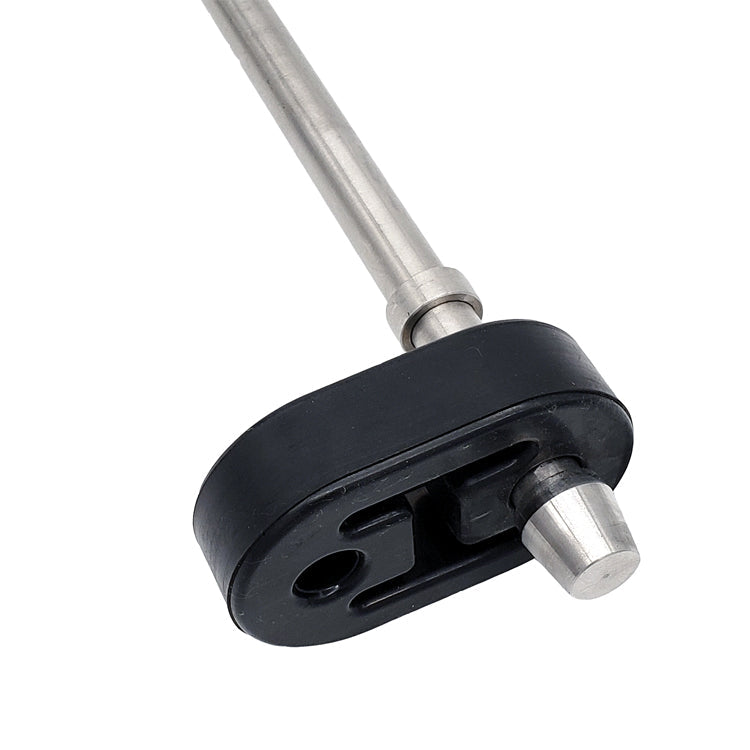 1/2" ID Exhaust Hanger Rod Support (Sold Individually) - Black Rubber (74mm Long)